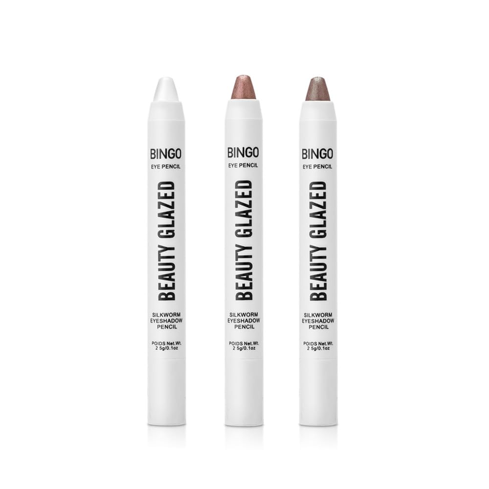 Eyeshadow Stick,3 PCS Shimmer Cream Eye Shadow Pencil,Waterproof & Long-Lasting Eyeshadow Stick,Bright Metal Color Contour Stick,Multi-Dimensional eyes Look (B) Eyeshadow Stick,3 PCS Shimmer Cream Eye Shadow Pencil,Waterproof & Long-Lasting Eyeshadow Stick,Bright Metal Color Contour Stick,Multi-Dimensional eyes Look (B)