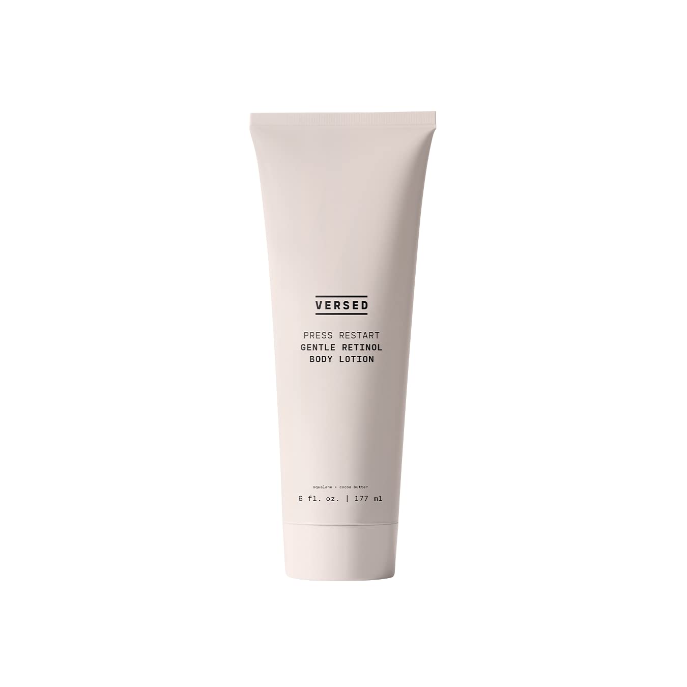 Versed Press Restart Retinol Body Lotion – Cocoa Butter + Squalane Moisturizer for Dry Skin – Firming Body Retinol to Smooth Texture & Brighten Skin – Body Breakout Treatment (6 oz) Versed Press Restart Retinol Body Lotion – Cocoa Butter + Squalane Moisturizer for Dry Skin – Firming Body Retinol to Smooth Texture & Brighten Skin – Body Breakout Treatment (6 oz)