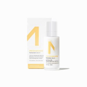 ZitSticka MEGASHADE Sunscreen Serum for Face w/SPF 50-30ml UVA/UVB Protection – Ideal Skin Care for Breakout Prone & Sensitive Skin – Lightweight & Dermatologist Tested