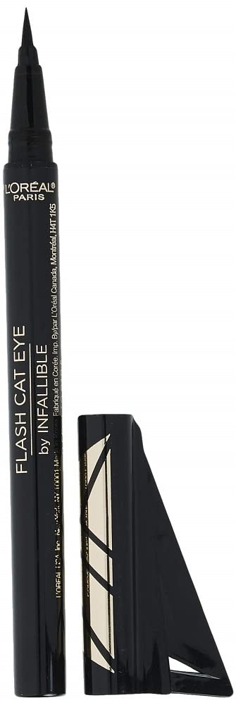L’Oreal Paris Makeup Infallible Flash Cat Eye Waterproof Liquid Eyeliner, Black, 0.44 oz. L’Oreal Paris Makeup Infallible Flash Cat Eye Waterproof Liquid Eyeliner, Black, 0.44 oz.