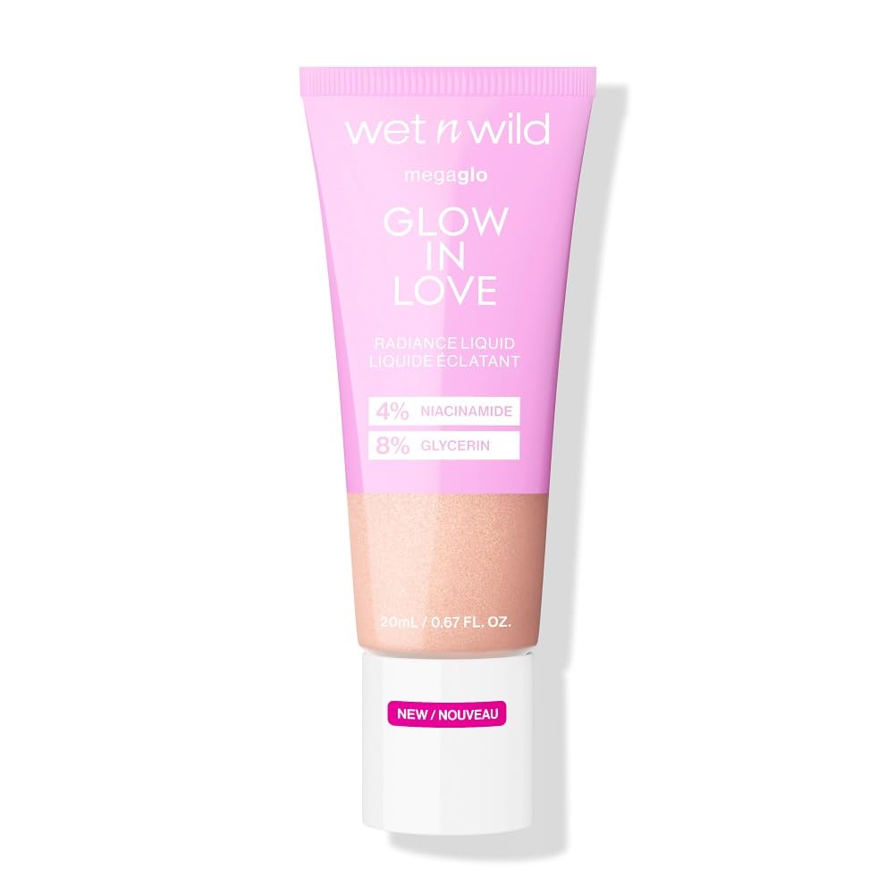 wet n wild Mega Glo Liquid Highlighter, Sheer & Buildable 4% Niacinamide-Enriched Lightweight Radiance with 8% Glycerin, Vegan & Cruelty-Free – Glow In Love wet n wild Mega Glo Liquid Highlighter, Sheer & Buildable 4% Niacinamide-Enriched Lightweight Radiance with 8% Glycerin, Vegan & Cruelty-Free – Glow In Love