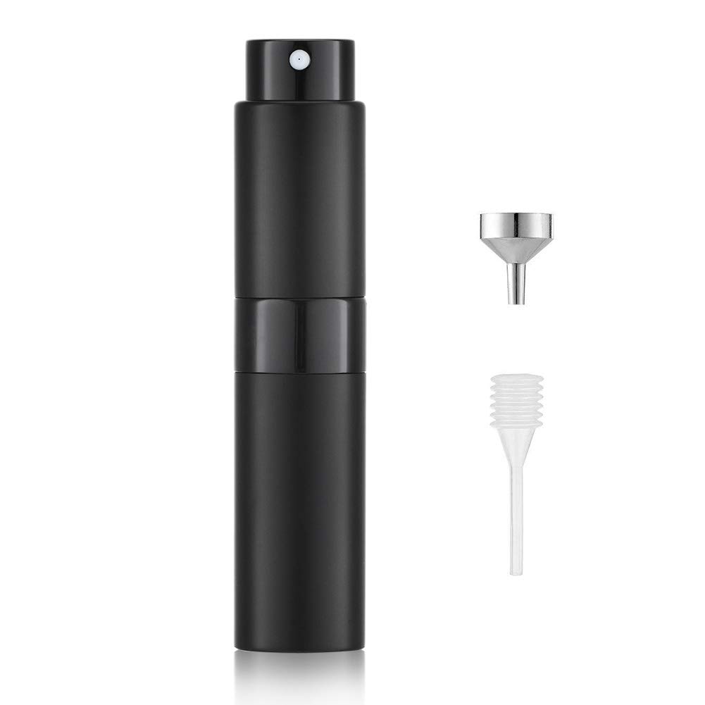 Lisapack 8ML Atomizer Perfume Spray Bottle for Travel, Empty Refillable Cologne Dispenser, Portable Sprayer (Matte Black) Lisapack 8ML Atomizer Perfume Spray Bottle for Travel, Empty Refillable Cologne Dispenser, Portable Sprayer (Matte Black)