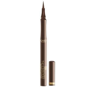 L’Oreal Paris Makeup Infallible Super Slim Long-Lasting Liquid Eyeliner, Ultra-Fine Felt Tip, Quick Drying Formula, Glides on Smoothly, Brown, 0.03 fl oz., 1 Count