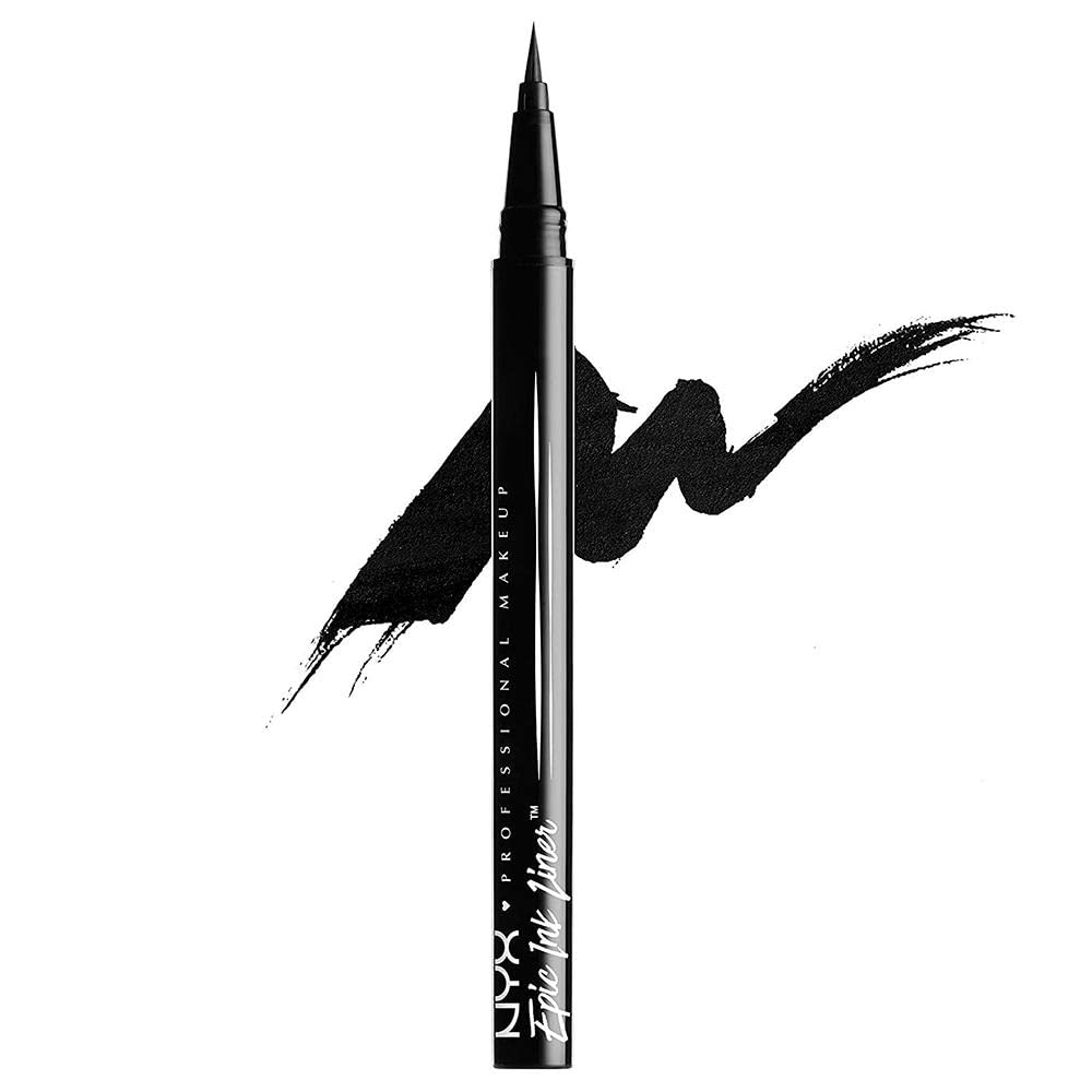 NYX PROFESSIONAL MAKEUP Epic Ink Liner, Waterproof Liquid Eyeliner – Black, Vegan Formula NYX PROFESSIONAL MAKEUP Epic Ink Liner, Waterproof Liquid Eyeliner – Black, Vegan Formula