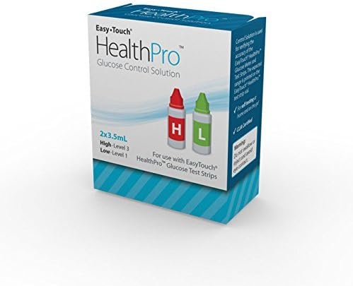 HealthPro Glucose Control Solution for Glucose Monitor – Hi & Low, 2 Vials, 3.5ml Each HealthPro Glucose Control Solution for Glucose Monitor – Hi & Low, 2 Vials, 3.5ml Each