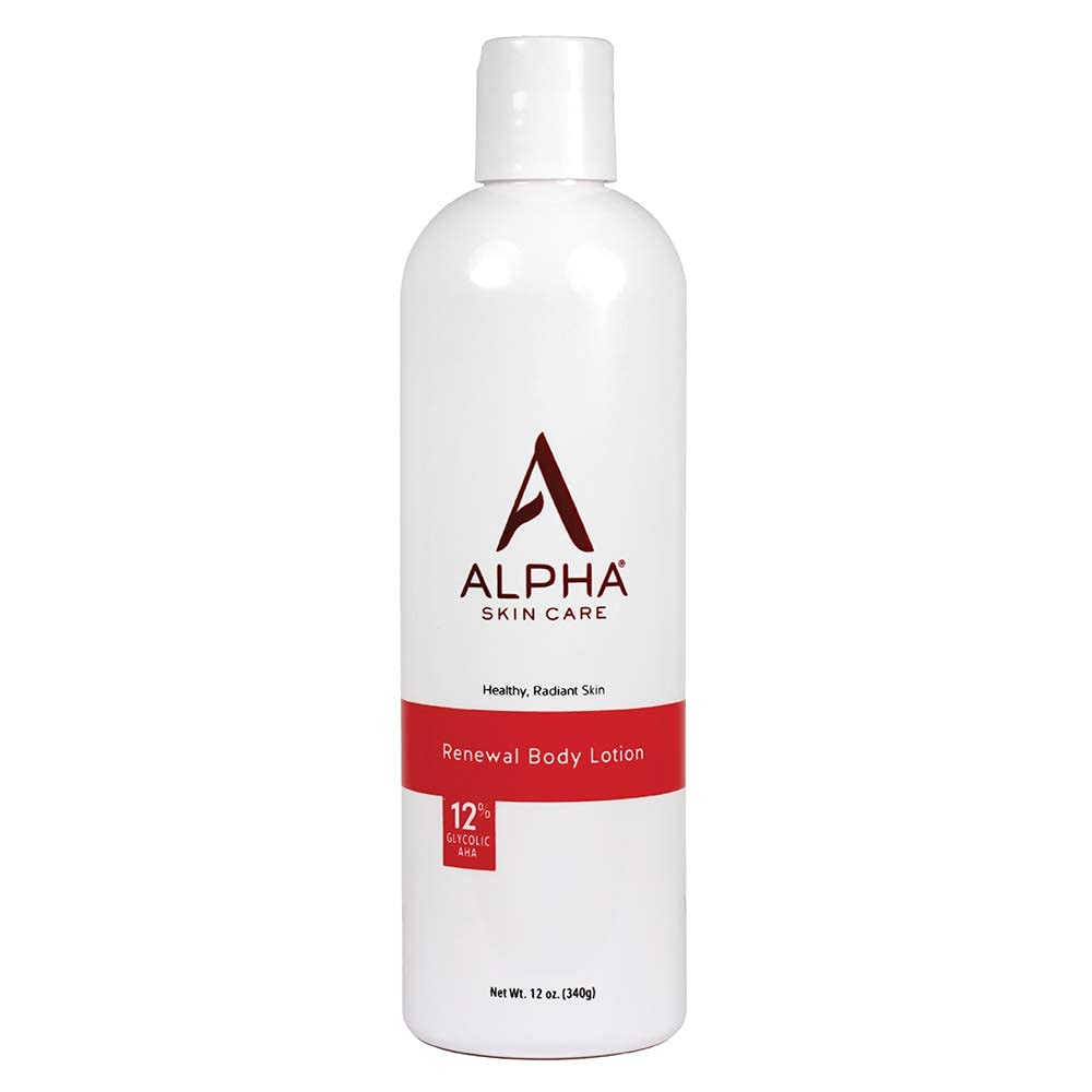 Alpha Skin Care Revitalizing Body Lotion with 12% Glycolic AHA, Simple and Effective Multi-Purpose Daily Moisturizer Hydrates and Exfoliates with Anti-Aging, 12 Oz Alpha Skin Care Revitalizing Body Lotion with 12% Glycolic AHA, Simple and Effective Multi-Purpose Daily Moisturizer Hydrates and Exfoliates with Anti-Aging, 12 Oz