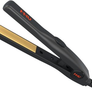 1/2 Inch Mini Hair Straightener for Short Hair/Curls Bangs, Ceramic Tourmaline Plate Small Flat Iron, Lightweight Portable Travel Straightening Iron