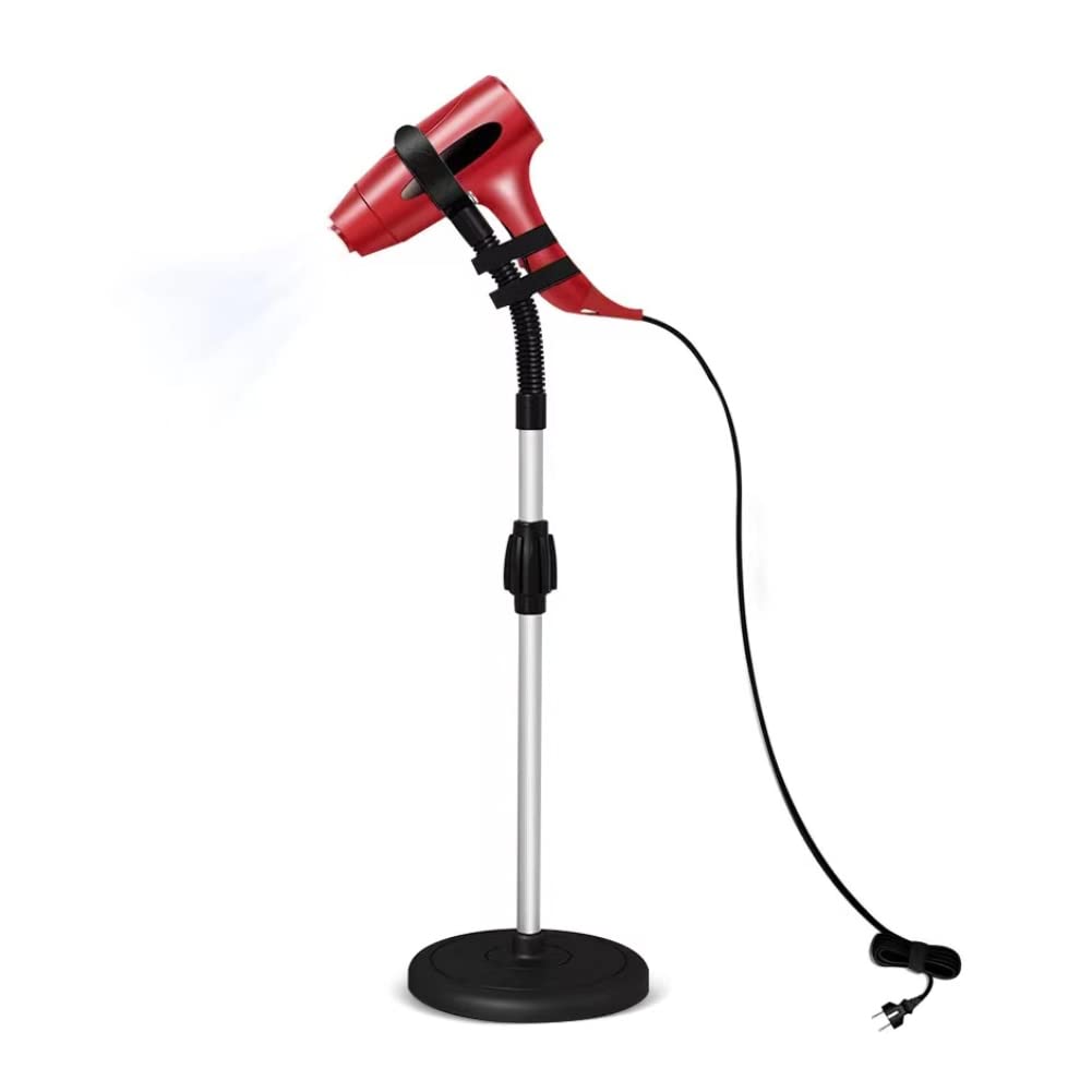 360 Degree Rotating Lazy Hair Dryer Stand Hand Free with Heavy Base, Adjustable Height Hair Dryer Holder Hands-Free Blow Dryer Holder Countertop 360 Degree Rotating Lazy Hair Dryer Stand Hand Free with Heavy Base, Adjustable Height Hair Dryer Holder Hands-Free Blow Dryer Holder Countertop