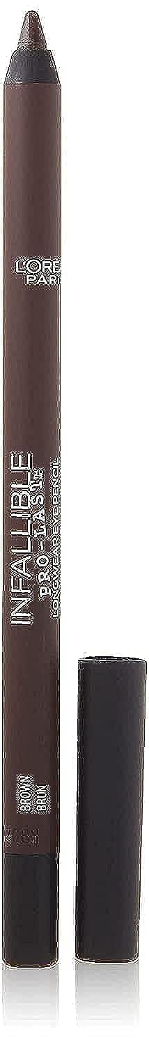 L’Oreal Paris Makeup Infallible Pro-Last Pencil Eyeliner, Waterproof and Smudge-Resistant, Glides on Easily to Create any Look, Brown, 0.042 oz. L’Oreal Paris Makeup Infallible Pro-Last Pencil Eyeliner, Waterproof and Smudge-Resistant, Glides on Easily to Create any Look, Brown, 0.042 oz.