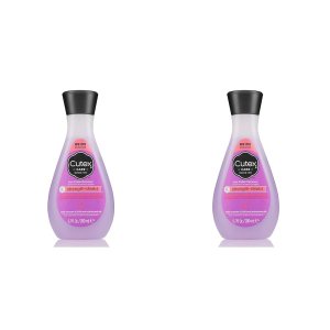 Cutex Nail Polish Remover, Strength Shield, Leaves Nails Looking Healthy, Contains Vitamins E, B5 & Hydrolyzed Silk, 6.76 Fl Oz (Pack of 2)