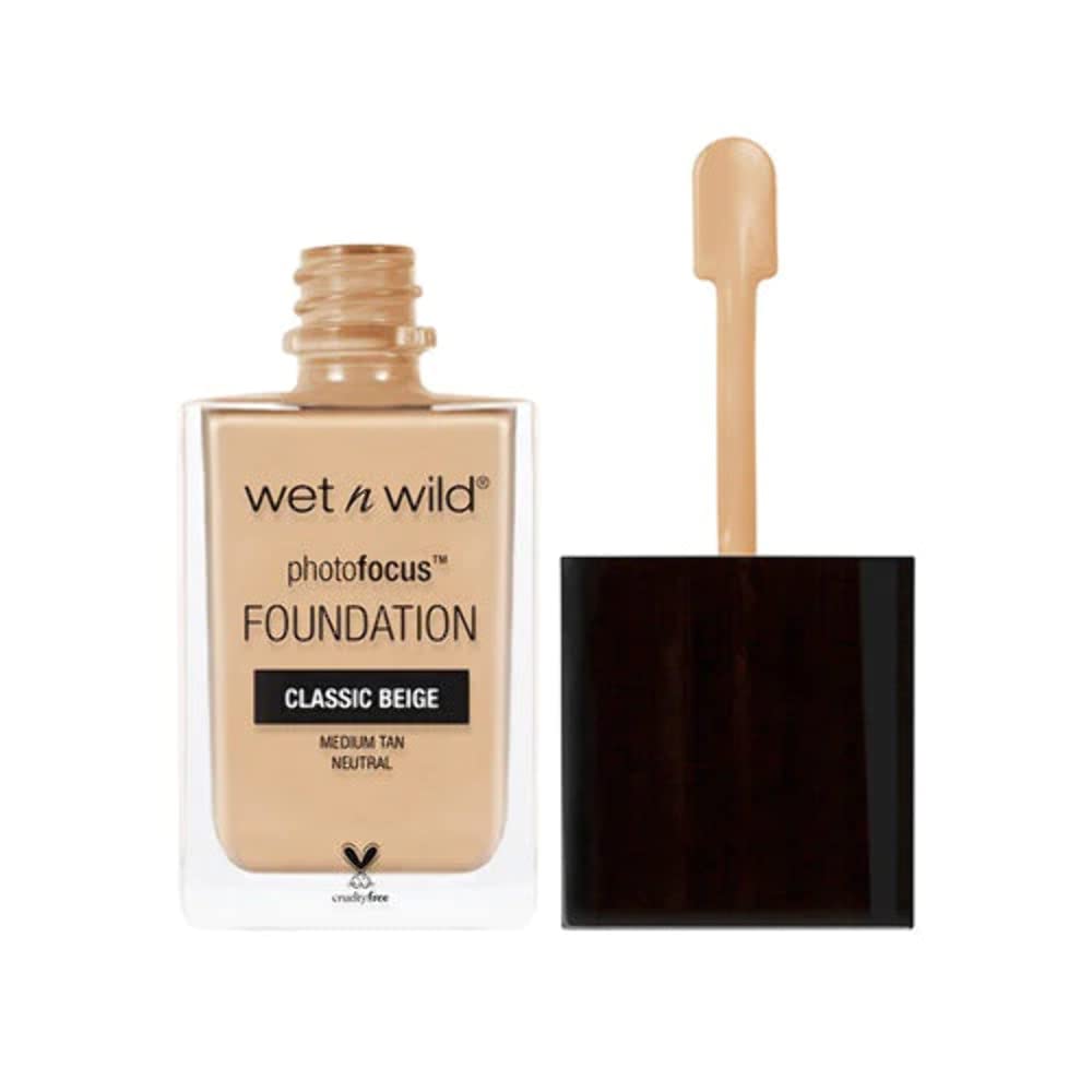 wet n wild Photo Focus Matte Liquid Foundation Classic Beige, Vegan & Cruelty-Free wet n wild Photo Focus Matte Liquid Foundation Classic Beige, Vegan & Cruelty-Free