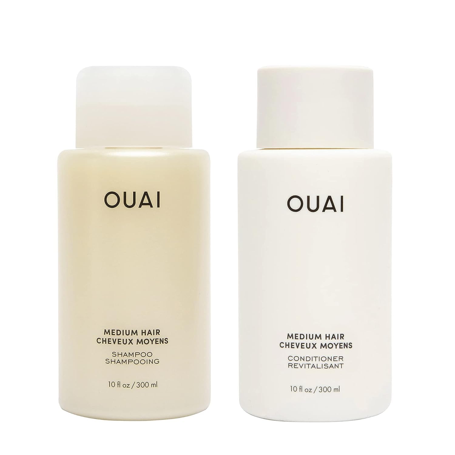 OUAI Medium Shampoo and Conditioner Set – Sulfate Free Shampoo and Conditioner for Medium Hair – Made with Keratin, Shea Butter & Avocado Oil – Free of Parabens & Phthalates (10 Fl Oz) OUAI Medium Shampoo and Conditioner Set – Sulfate Free Shampoo and Conditioner for Medium Hair – Made with Keratin, Shea Butter & Avocado Oil – Free of Parabens & Phthalates (10 Fl Oz)