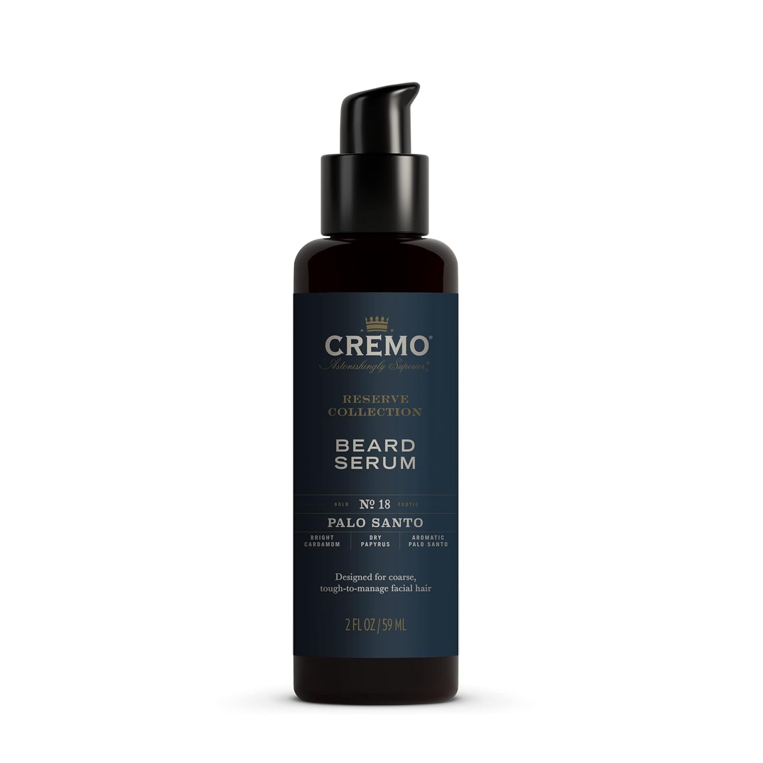 Cremo Beard Serum, Palo Santo Reserve Collection – Restores Moisture, Softens and Reduces Beard Itch for All Lengths of Facial Hair, 2 Fluid Ounces Cremo Beard Serum, Palo Santo Reserve Collection – Restores Moisture, Softens and Reduces Beard Itch for All Lengths of Facial Hair, 2 Fluid Ounces