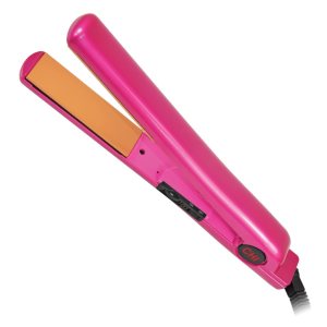 CHI Tourmaline Ceramic Hair Straightening Flat Iron | 1″ Plates | Pure Pink | Professional Salon Model Hair Straightener