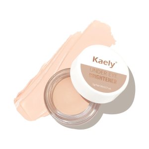 Kaely under Eye Brightener,Conceal Brighten Dark Circles,Color Correcting Pot Concealer for Dark Circles,corrector de ojeras,Waterproof,Anti-Aging,Vegan Makeup & Cruelty-Free,04 Light