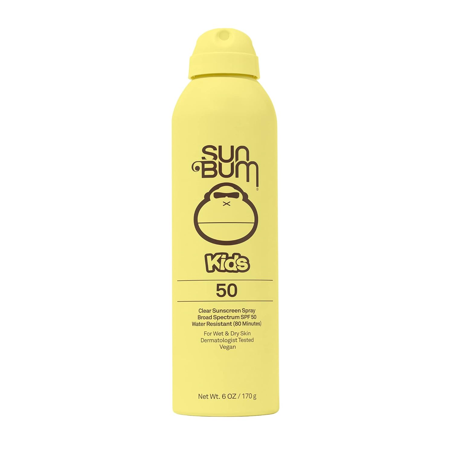Sun Bum Kids SPF 50 Clear Sunscreen Spray | Wet or Dry Application | Hawaii 104 Reef Act Compliant (Octinoxate & Oxybenzone Free) Broad Spectrum UVA/UVB Sunscreen | 6 oz, banana/ bubble gum Sun Bum Kids SPF 50 Clear Sunscreen Spray | Wet or Dry Application | Hawaii 104 Reef Act Compliant (Octinoxate & Oxybenzone Free) Broad Spectrum UVA/UVB Sunscreen | 6 oz, banana/ bubble gum
