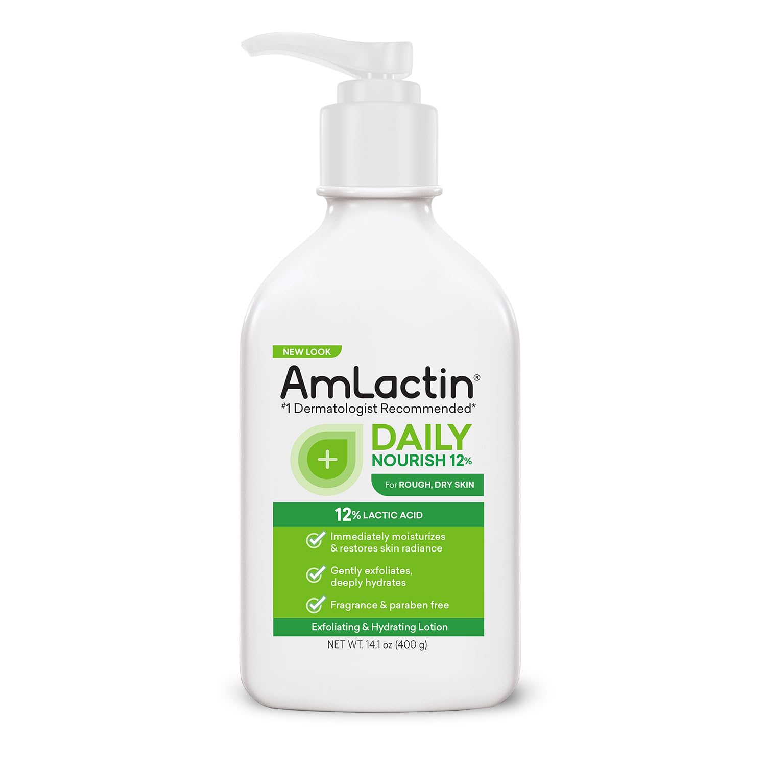 AmLactin Daily Nourish 12% – 14.1 oz Body Lotion with 12% Lactic Acid – Exfoliator and Moisturizer for Dry Skin (Packaging May Vary) AmLactin Daily Nourish 12% – 14.1 oz Body Lotion with 12% Lactic Acid – Exfoliator and Moisturizer for Dry Skin (Packaging May Vary)