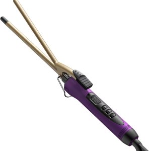 3/8 Inch Small Curling Iron, 9mm Thin Curling Iron Wand for Short & Long Hair, Ceramic Small Barrel Curling Iron with Adjustable Temperature