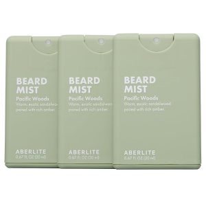 Aberlite Beard & Hair Mist – Beard Soften Spray – Beard Hair Softener Hydration Taming Spray – Beard Softening Hydrating Mist – Moisturizer Hydrator (Pacific Woods (3-Pack))