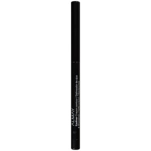 Almay Eyeliner Pencil, Hypoallergenic, Cruelty Free, Oil Free-Fragrance Free, Ophthalmologist Tested, Long Wearing and Water Resistant, with Built in Sharpener, 205 Black, 0.01 oz