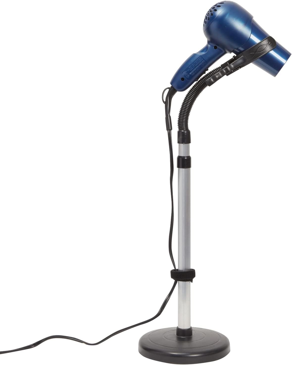 Adjustable Hands-Free Hair Dryer Stand Holder 360 Degree Rotation, Compatible with Compact Styling Tools Adjustable Hands-Free Hair Dryer Stand Holder 360 Degree Rotation, Compatible with Compact Styling Tools