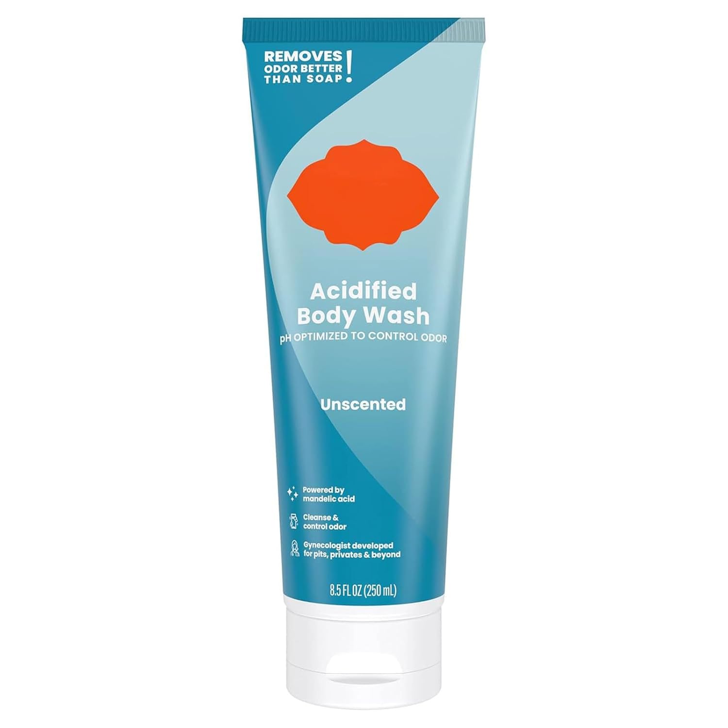 Acidified Body Wash, Odor Shield Body Wash, Acidified Body Cleansing, 24 Hour Odor Control, Removes Odor, Moisturizing Formula, Formulated Without SLS or Parabens (Unscented) Acidified Body Wash, Odor Shield Body Wash, Acidified Body Cleansing, 24 Hour Odor Control, Removes Odor, Moisturizing Formula, Formulated Without SLS or Parabens (Unscented)
