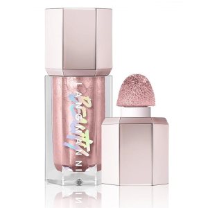 Cream Liquid Highlighter, Shimmer Glitter Illuminating Cheek Makeup, High-Gloss Finish Face Highlighter, Moisturizing Brightening Glitter Liquid Highlighter Makeup for Face Body (#01)