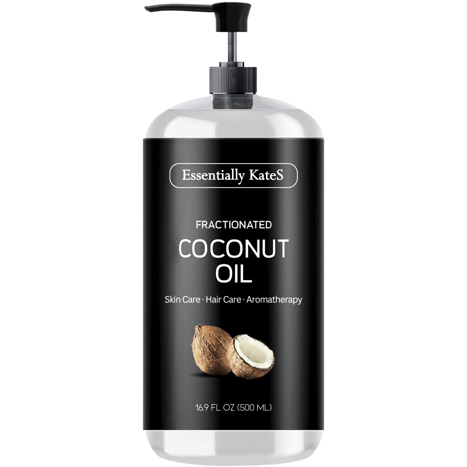 Fractionated Coconut Oil 16.9 Fl Oz (500ML) – Body Oil, Massage Oil, Hair Oil, Nail Oil, and Carrier Oil for Essential Oils, No Scent Fractionated Coconut Oil 16.9 Fl Oz (500ML) – Body Oil, Massage Oil, Hair Oil, Nail Oil, and Carrier Oil for Essential Oils, No Scent