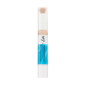 No7 Hydraluminous Concealer – Shade 1 – Full-Coverage Under Eye Concealer for Dark Circles with Caffeine & Ceramides – Hydrating & Brightening Concealer for Dark Under Eye Area (3.9ml)