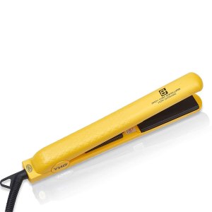 Brilliance New York – 1.25 Inch Diamond Ceramic Flat Iron – Frizz-Free and Anti-Static Ionic Plates – Dual Voltage Flat Iron for Travel