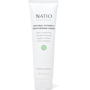 Natio Natural Vitamin E Moisturizing Cream, 3.4 oz – Non-Greasy Face Lotion – Deeply Hydrating Face Cream – Face Moisturizer with Jojoba, Aloe Vera