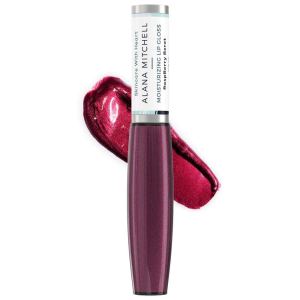 Alana Mitchell Moisturizing Lip Gloss – Tinted Lip Gloss for Healthy, Soft Lips – Lip Plumper Gloss w/Jojoba Oil & Vitamin E – Lip Makeup for a Youthful, Plump Look (Raspberry Beret)