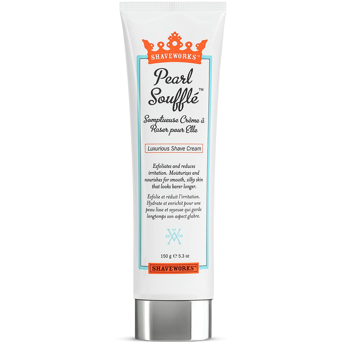 Shaveworks Pearl Soufflé Shaving Cream for Women – Soothing, Hydrating Shave Lotion for Legs, Underarms, Bikini Area – Reduces Irritation, Slows Future Hair Growth 5.3 Fl Oz Shaveworks Pearl Soufflé Shaving Cream for Women – Soothing, Hydrating Shave Lotion for Legs, Underarms, Bikini Area – Reduces Irritation, Slows Future Hair Growth 5.3 Fl Oz