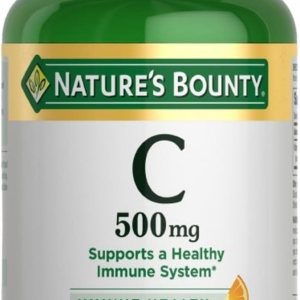 Nature’s Bounty Vitamin C, Supports a Healthy Immune System, Vitamin Supplement, 500mg, 250 Tablets