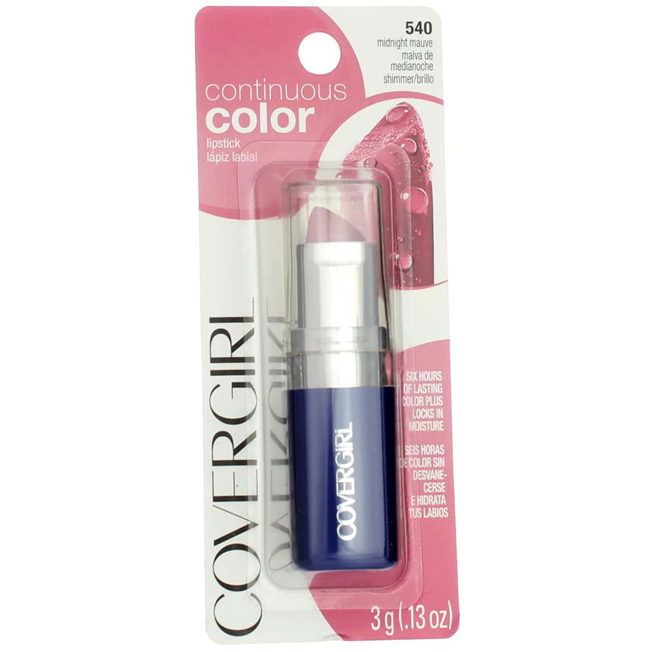 COVERGIRL Continuous Color Lipstick Midnight Mauve 540, .13 oz (packaging may vary) COVERGIRL Continuous Color Lipstick Midnight Mauve 540, .13 oz (packaging may vary)