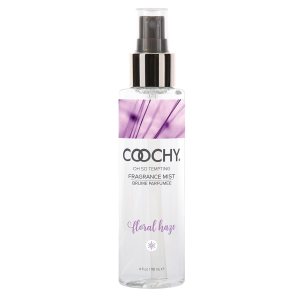 Coochy Fragrance Mist Body Spray | No Alcohol, Paraben-Free, Organic | Gentle, Refreshing Boost of Scent in Skin & Hair | Blend of Rose, Jasmine & Fruit Blossoms | Floral Haze, 4floz/118ml