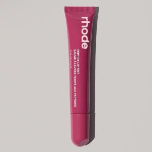 Rhode Peptide Lip Tint, Sheer Color and Hydrating Finish, 3 fl oz, 10ml (Raspberry Jelly)
