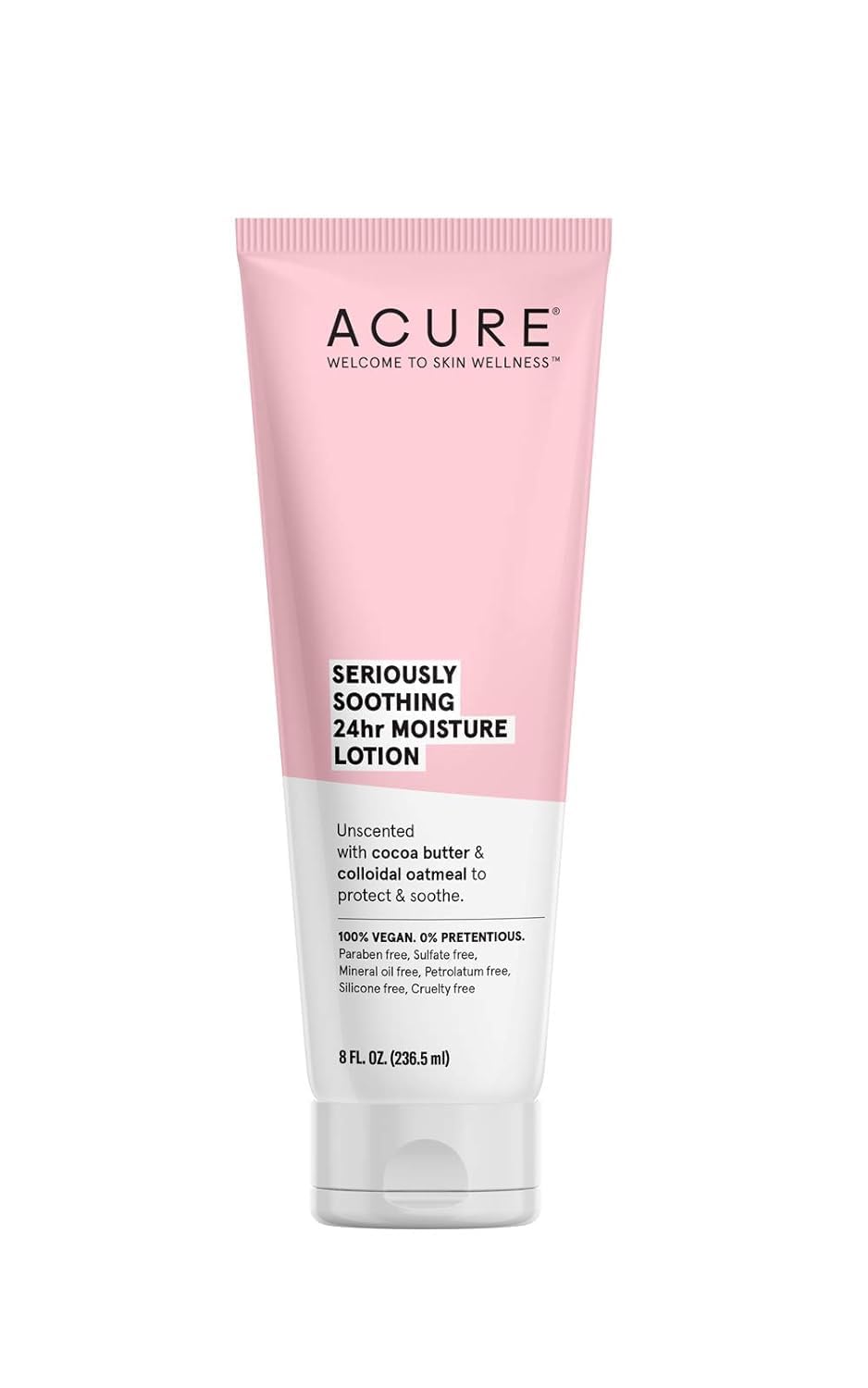 Acure 24HR Moisturizing Lotion – Soothing & Hydrating Unscented Body Lotion with Cocoa Butter & Colloidal Oatmeal – All Natural Moisturizer for Dry and Sensitive Skin – Vegan, Fragrance-Free, 8 Fl Oz Acure 24HR Moisturizing Lotion – Soothing & Hydrating Unscented Body Lotion with Cocoa Butter & Colloidal Oatmeal – All Natural Moisturizer for Dry and Sensitive Skin – Vegan, Fragrance-Free, 8 Fl Oz