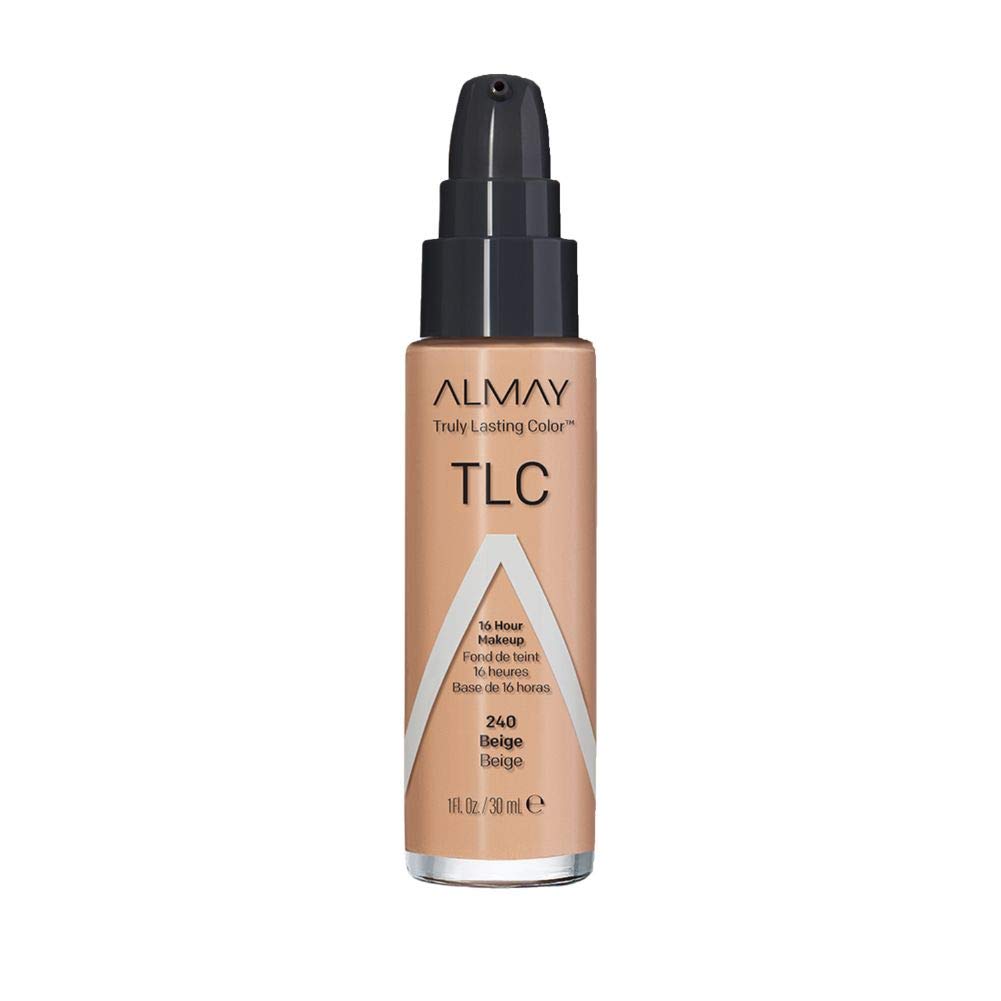 Almay Truly Lasting Color Liquid Makeup, Long Wearing Natural Finish Foundation with Vitamin E and Lemon Extract, Hypoallergenic, Cruelty Free, -Fragrance Free, Dermatologist Tested, 240 Beige, 1 oz Almay Truly Lasting Color Liquid Makeup, Long Wearing Natural Finish Foundation with Vitamin E and Lemon Extract, Hypoallergenic, Cruelty Free, -Fragrance Free, Dermatologist Tested, 240 Beige, 1 oz