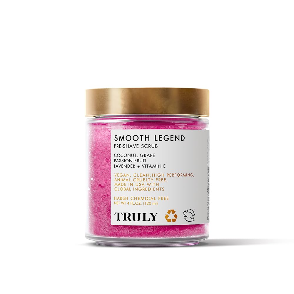 Truly Beauty Pre-Shave Exfoliator for Bikini Area – Ingrown Hair Treatment and Body Scrub – Bikini Exfoliating Scrub – 4 OZ Truly Beauty Pre-Shave Exfoliator for Bikini Area – Ingrown Hair Treatment and Body Scrub – Bikini Exfoliating Scrub – 4 OZ