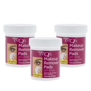 Andrea Eye Q’s Oil-free Eye Makeup Remover Pads, 65-Count (Pack of 3)