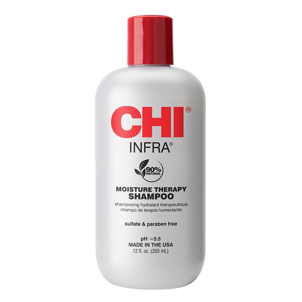 CHI Infra Shampoo, Gently Cleanses Scalp & Hair, Hydrating & Nourishing For All Hair Types, Designed for Heat Damaged Hair, Sulfate, Paraben, & Cruelty-Free, 12 Oz CHI Infra Shampoo, Gently Cleanses Scalp & Hair, Hydrating & Nourishing For All Hair Types, Designed for Heat Damaged Hair, Sulfate, Paraben, & Cruelty-Free, 12 Oz
