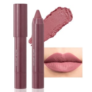 BINGBRUSH Crayon Matte Longwear Lipstick Pack Set,Moisture Smooth Color Stick Ultimate Lip Crayon for Makeup Collection – Waterproof Velvet Lipgloss Lip Stain (07#)