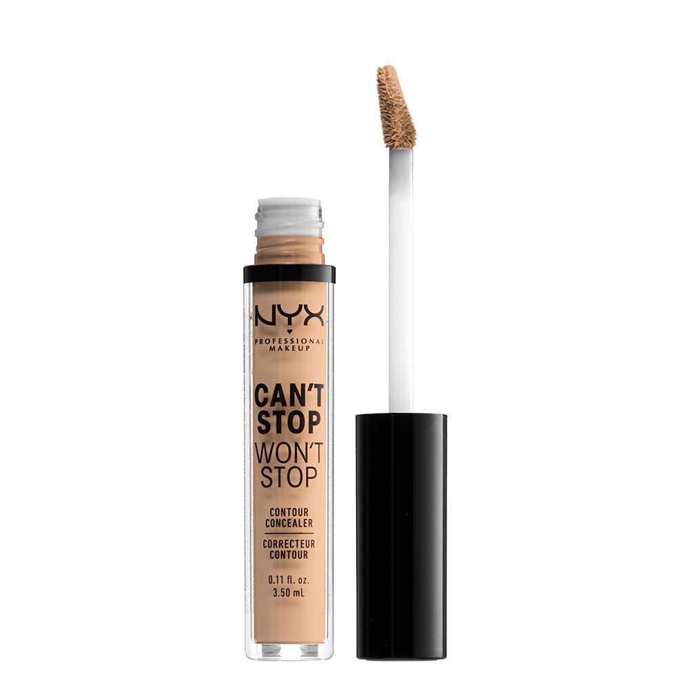 NYX PROFESSIONAL MAKEUP Can’t Stop Won’t Stop Contour Concealer, 24h Full Coverage Matte Finish – Natural NYX PROFESSIONAL MAKEUP Can’t Stop Won’t Stop Contour Concealer, 24h Full Coverage Matte Finish – Natural