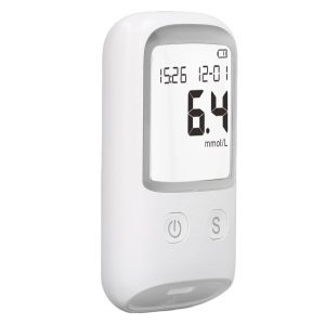 Glucose Monitor Kit, 50 Test Strips, 50 Lancets, 1 Glucose Meter, 1 Lancing Device, Portable Diabetes Testing Kit, Sugar Test Kit for Home Use, No Coding Required