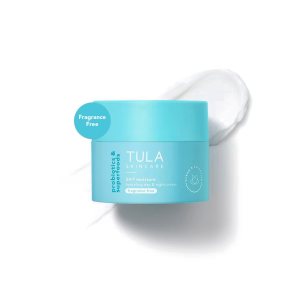 TULA Skin Care 24-7 Hydrating Day & Night Cream Fragrance Free – Nourishing Moisturizer for Face, Maintain Skin Balance & Improve Skin Smoothness, Contains Watermelon & Apple Extract, 1.5 oz.