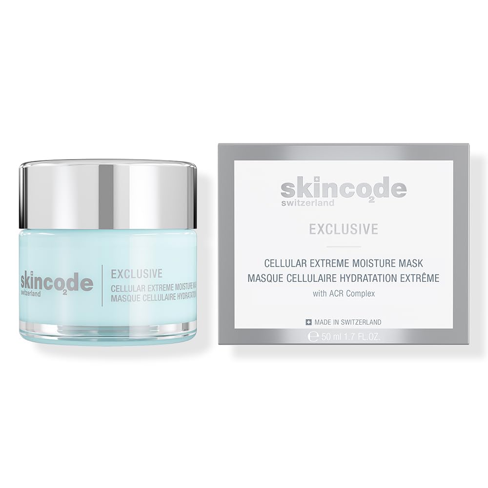 Skincode Exclusive Cellular Extreme Moisture Mask | 24-Hour Deep Hydrating Overnight Gel-Cream | Antioxidant, Lifts, Firms & Cools | For Dry & Dehydrated Skin (1.7 Oz / 50 mL) Skincode Exclusive Cellular Extreme Moisture Mask | 24-Hour Deep Hydrating Overnight Gel-Cream | Antioxidant, Lifts, Firms & Cools | For Dry & Dehydrated Skin (1.7 Oz / 50 mL)