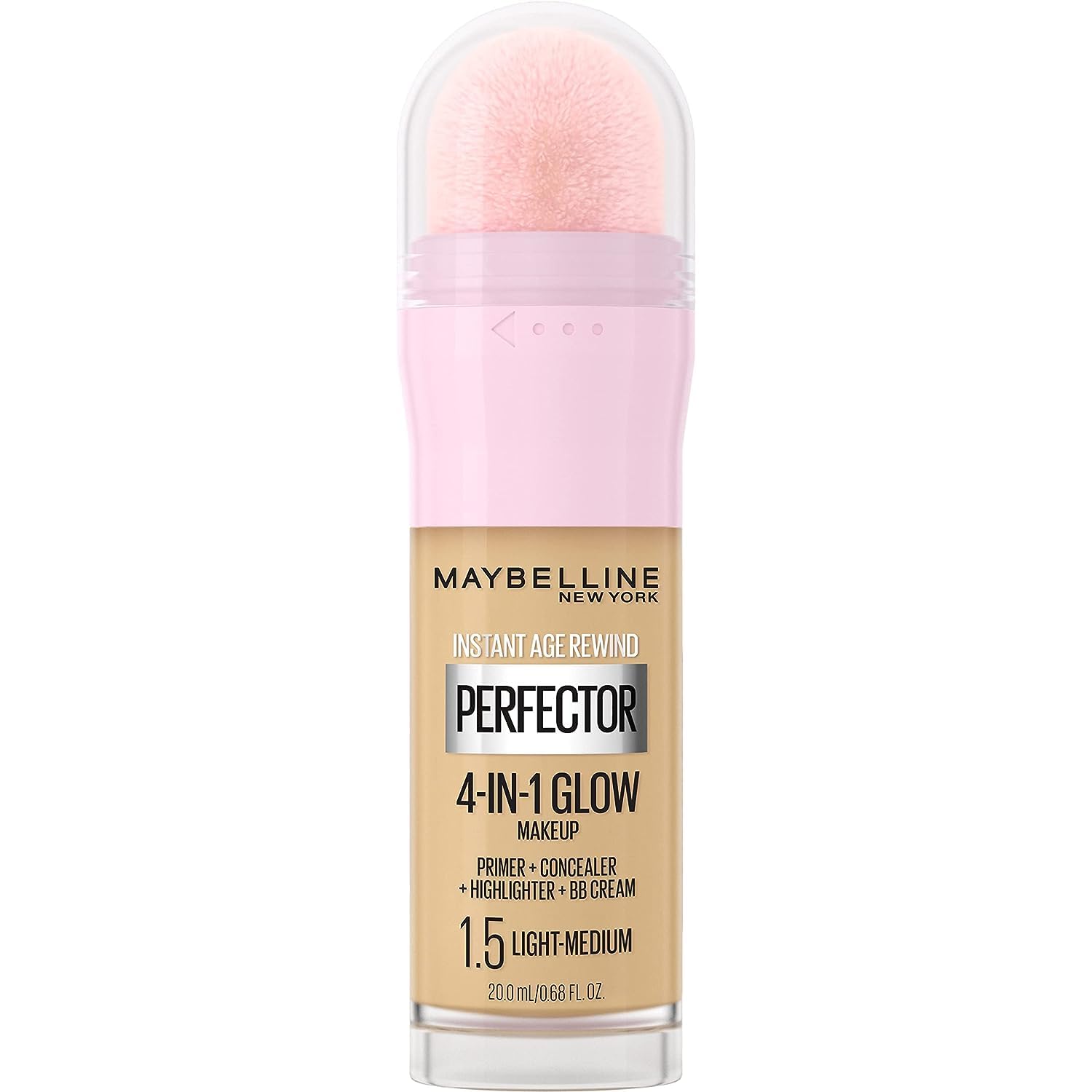 Maybelline New York Instant Age Rewind Instant Perfector 4-In-1 Glow Makeup, Light/Medium Maybelline New York Instant Age Rewind Instant Perfector 4-In-1 Glow Makeup, Light/Medium