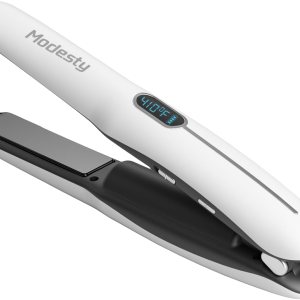 Cordless Hair Straightener and Curler 2 in 1,Wireless Travel Flat Iron for Short Thin Fine Hair, Mini Portable Straightener with 4800mAh Battery, Anti-Scald 6-Level Quick Heat Up