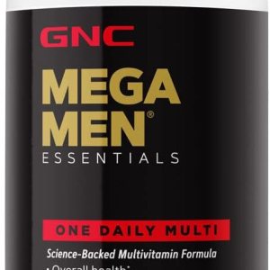 GNC Mega Men Essentials One Daily Multivitamin | Supports Overall Health and Muscle Performance | 60 Count